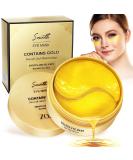 Eyes pads eye mask against dark circles tear bags wrinkles and swelling - 60 pieces of 24k gold eye pads with hyaluron & collagen for anti -aging - Buy Online on SooperMarket.com