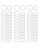 Nydotd 180 Pieces Hair Rings Braid Rings Hair Loop Clips Hair Hoops, Women Fashion Hip-Hop DIY Braid Rings Hair Clip Accessories for Dreadlocks (12mm+14mm, Silver) 12mm+14mm Silver - Buy Online on SooperMarket.com