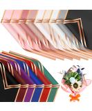 Mimorou Flower Wrapping Paper - 150 Sheets, Gold Edge, Waterproof, 23.6x23.6 Inch - DIY Crafts & Gift Packaging - 15 Colors - Buy Online on SooperMarket.com
