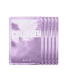 LAPCOS Collagen Firming Daily Sheet Mask | Anti-Aging Face Mask with Collagen Peptides for Wrinkles & Fine Lines | Korean Beauty Favorite | 5-Pack - Buy Online on SooperMarket.com