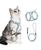 Buy Petom Flower Pattern Cat Dishes & Adjustable Leash - Perfect for Small & Medium Cats - Break-Proof Design - Light Green - Buy Online on SooperMarket.com