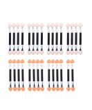 30 pcs Disposable Dual-Sided Eye Shadow Sponge Brushes | Professional Double-End Makeup Applicator Set | Manicure Cosmetic Tool | 9.5CM Aluminum Tube - Buy Online on SooperMarket.com