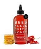 Bees Knees Spicy Honey | 12.5 oz Easy Squeeze Bottle | Pure Wildflower Hot Honey mixed with Oleoresin Habanero Peppers | Gluten Free, Paleo Friendly | Foodie Gifts, Hot Sauce Gifts, Unique Gifts - Buy Online on SooperMarket.com