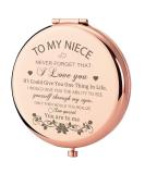 GAOLZIUY Niece Gifts Compact Mirror for Niece from Aunt  Rose Gold Niece Compact Mirror  Birthday Gifts for Niece from Aunt Uncle for Niece s Birthday  Graduation Wedding Anniversary Christmas Rose Gold-niece-1 rose gold... - Buy Online on SooperMarket.com