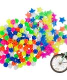 YuCool 180Pcs Colorful Bike Wheel Spoke Decorations - Plastic Clip Beads for Bicycle Wheels - Star and Derections Accessories - Buy Online on SooperMarket.com