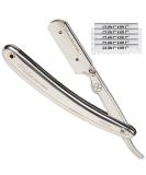 Parker Mens SR1 Stainless Steel Straight Edge Razor With 5 Parker Platinum Blades - Buy Online on SooperMarket.com