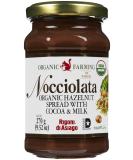 Nocciolata Organic Hazelnut Spread 9.52 oz - Premium Quality, All-Natural Ingredients (Pack of 1) - Buy Online on SooperMarket.com