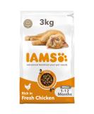 IAMS for Vitality Dry Kitten Food with Fresh Chicken 3 kg Packaging may vary Chicken 3 kg (Pack of 1) - Buy Online on SooperMarket.com