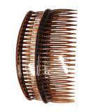 Pritties Large Tortoise Plain Hair Combs Slides 12cm (4.7) - Set of 2 - Buy Online on SooperMarket.com