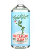 Rebel Green Cleaner Refill - 34 Fl Oz Fruit & Veggie Cleaner | Eco-Friendly & Effective - Buy Online on SooperMarket.com