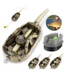 Realure 4-in-1 Method Feeder Accessories for Carp Fishing - Inline Lead Feeder with Weights | 40G 50G 60G | Pellets & Feeder Rod Essentials - Buy Online on SooperMarket.com