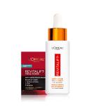 L'Oreal Paris Revitalift 12% Pure Vitamin C Serum, Vitamin E, Salicylic Acid, Moisturizing, Smoothing & Brightening, Non Greasy + Moisturizer Sample - Buy Online on SooperMarket.com