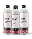 Miniml Eco Washing Up Liquid 3 x 500ml - Rhubarb Scented Non Bio & Skin Sensitive Friendly Dish Wash Cleaner that's Plant Based Vegan & Cruelty Free - Natural Cleaning Products (150 Washes) - Buy Online on SooperMarket.com