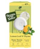 Enviroscent Non-Toxic Air Freshener - Lemon Leaf & Thyme Plug-In | 45+ Days of Home Fragrance | Refillable Essential Oil Set - Buy Online on SooperMarket.com