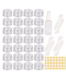 70 Pcs Empty Plastic Cosmetic Jars 5ml Sample Containers Pots Bottles sample pots for cosmetics Travel Cosmetic Jar Pots with Lids travel pots for cream travel cream pots for toiletries Transparent-70pcs-5ml - Buy Online on SooperMarket.com