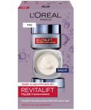 Shop L'Or al Paris Revitalift Filler Anti-Aging Facial Care Set - Hyaluronic Acid Day & Night Care (100ml) | Wrinkle Reduction & Hydration - Buy Online on SooperMarket.com