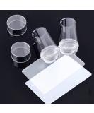 Norhogo Nail Art Stamper & Scraper Set - 2PCs Silicon Nail Stamp for DIY Manicure French Nails and UV Gel/Acrylic Designs - Buy Online on SooperMarket.com