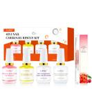 AIJIMEI 4-in-1 Professional Nail Kit: Cuticle Remover Gel Calcium Primer Nail Hardener & Strengthener Base & Top Coat Cuticle Oil - Ultimate Nail Care Solution - Buy Online on SooperMarket.com