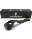 Red-Blooded Beard Growth Roller | Stimulate Beard and Hair Growth | 540 0.5mm Titanium Needles | Derma Roller For Men | Matte Black Beard Roller | Microneedle Roller - Buy Online on SooperMarket.com