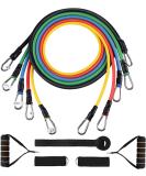 5pcs Resistance Bands Set with Handles | 150LBS Strength Training Tubes for Men and Women | Home Workout Equipment - Buy Online on SooperMarket.com