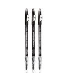 Ruby Kisses GoBrow Eyebrow Pencil 3 PACK (Black Brown) | Longwear Sharpenable Wooden Pencil for Natural-Looking Brows - Buy Online on SooperMarket.com