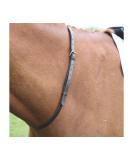 Shires Equestrian - Blenheim Leather Jockey Neck Strap - Black - Size: 3/4. - Buy Online on SooperMarket.com