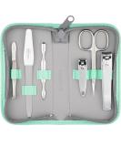 Premium Solingen Manicure Set - 6-Piece Nail Kit in Stylish Art Leather Case - Precision Polished Steel for Men & Women - Buy Online on SooperMarket.com