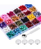 PAXCOO 624Pcs Sealing Wax Beads  Sealing Wax for Wax Seal Stamp  Hexagon Wax Seal Beads with A Wax Spoon and 4Pcs Tea Candles (24 Colors) - Buy Online on SooperMarket.com