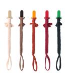 Symbolife Handmade Braided Cotton Pacifier Clip for Boys and Girls - Unisex Baby Shower and Birthday Gift - Mixed Color 2 - Buy Online on SooperMarket.com