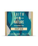 Faith In Nature Fragrance Free Hand Soap Bar - Sensitive Vegan & Cruelty Free - 100g (Pack of 1) - Buy Online on SooperMarket.com