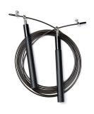 Speed Skipping Rope Adjustable Jumping Rope with Aluminium Alloy Handle and Ball Bearing Tangle-Free Exercise Rope for Fat Burning Exercises, Cross Fit Training, Fitness, Exercis Black - Buy Online on SooperMarket.com