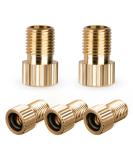5-Piece Bicycle Valve Adapter Set - All-in-One Auto Valve French Valve & Air Pump Adapters with Sealing Rings for Efficient Inflation - Buy Online on SooperMarket.com