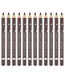 Go Ho 12 PCS Dark Brown Eyebrow Eyeliner Pencil Set - Waterproof Long-lasting Makeup Pencil Set, Brow Tint Pen - 12PC Dark Brown - Buy Online on SooperMarket.com