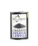 Mr Organic Beluga Lentils 12 x 400g - Non GMO, Preservative Free, Vegan - Ideal for Home Cooking - Buy Online on SooperMarket.com