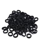 LEBQ 200 Mini Hair Bands for Girls & Babies - Soft Elastic Hair Ties in Black | Perfect for Kids' Hairstyles - Buy Online on SooperMarket.com
