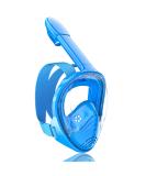 QingSong Kids Snorkel Mask Full Face, Snorkeling Gear with Camera Mount, 180 Degree Panoramic View Snorkeling Set Anti-Fog Anti-Leak 1Blue X-Small - Buy Online on SooperMarket.com