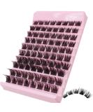 Selawasty 80pcs Lash Clusters D Curl Mega Volume Wispy Individual Eyelash Extensions - DIY at Home (S5-D-8-16MIX) - Buy Online on SooperMarket.com