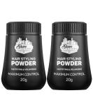 Shave Factory Volume Powder for Men | Long-Lasting Hair Styling | Mattifying & Volumizing | 2 x 20g - Unpollinated - Buy Online on SooperMarket.com