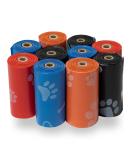 Best Pet Supplies Dog Poop Bags - 150 Leak Proof and Tear Resistant Bags for Outdoor Cleanup - Thick Plastic, Assorted Colors - Buy Online on SooperMarket.com