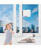 2 Pack Sliding Glass Door & Basement Windows Child Safety Lock - Patio Door Lock Gray - Buy Online on SooperMarket.com