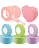 Breathable Eyelash Extension Tape Kit - 4 Colors with Heart Shaped Cutter, 12 Rolls - Non Woven Adhesive for Makeup - Buy Online on SooperMarket.com