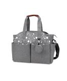 SONARIN Multi-Function Waterproof Baby Changing Bag - Grey | Large Capacity Travel Diaper Bag with Pacifier Holder - Buy Online on SooperMarket.com