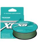 TRUSCEND X8 Pro Grade Braided Fishing Line 20lb 0.16mm 328yds Moss - Ultra Thin, More Powerful, Sensitive, and Abrasion Resistant - Buy Online on SooperMarket.com