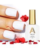 AILLSA White Gel Nail Polish 15 ML - Long Lasting UV Gel Varnish for DIY Manicure at Home - Buy Online on SooperMarket.com