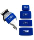 TRU BARBER Clipper Bands 4 PCS - Non Slip Heat Resistant Clipper Sleeves for Barbers | Blue Clipper Tool Accessories - Buy Online on SooperMarket.com