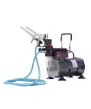 VIVOHOME 110-120V Professional Airbrushing Paint System with Compressor and 3 Kits - Black - Buy Online on SooperMarket.com