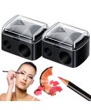 2pk Dual Makeup Sharpener for Eye, Lip, and Eyebrow Pencils - Big & Small Holes Eyeliner Sharpener - Buy Online on SooperMarket.com
