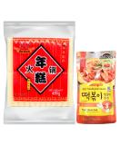 Honor Natural Original Rice Cake Tteokbokki Topokki 450g & Sempio Topokki Sauce (Sweet & Spicy) 150g Bundle Set - Instant Korean Food Snacks Vmart Honor Rice Cake & Sempio Topokki Sauce Sweet Mild - Buy Online on SooperMarket.com