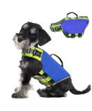 VavoPaw Small Dark Blue Dog Life Jacket with High Buoyancy and Rescue Handle - Adjustable Ripstop Safety Vest for Swimming and Boating - Reflective Stripes for Ultimate Visibility - Buy Online on SooperMarket.com