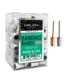 Karlash Professional Nail Sanding Bands Zebra Medium Grit File + Free 2 Mandrel - 1 Pack | Ideal for Nail Care and Manicures - Buy Online on SooperMarket.com